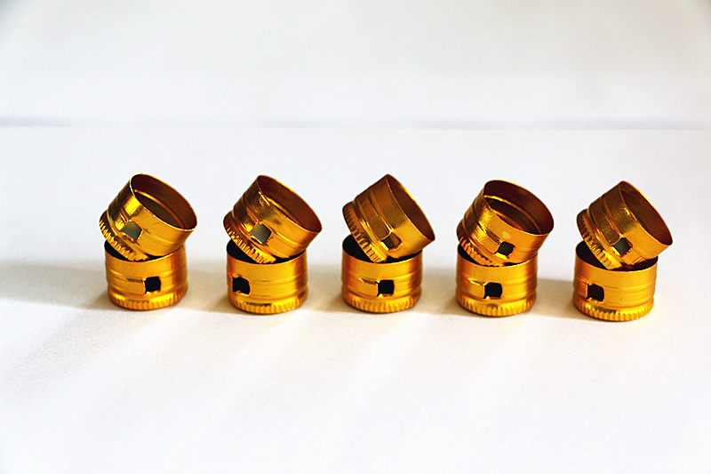 口服液瓶用撕拉铝盖（氧化黄色）